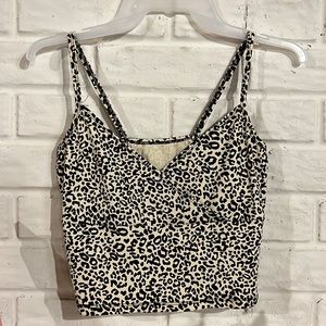 Leopard print tank top
